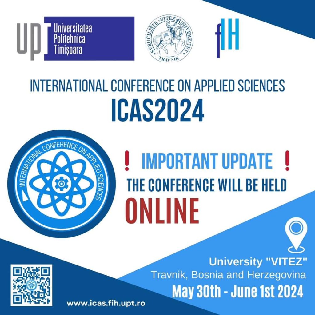 ICAS 2024 ONLINE participation International Conference on Applied