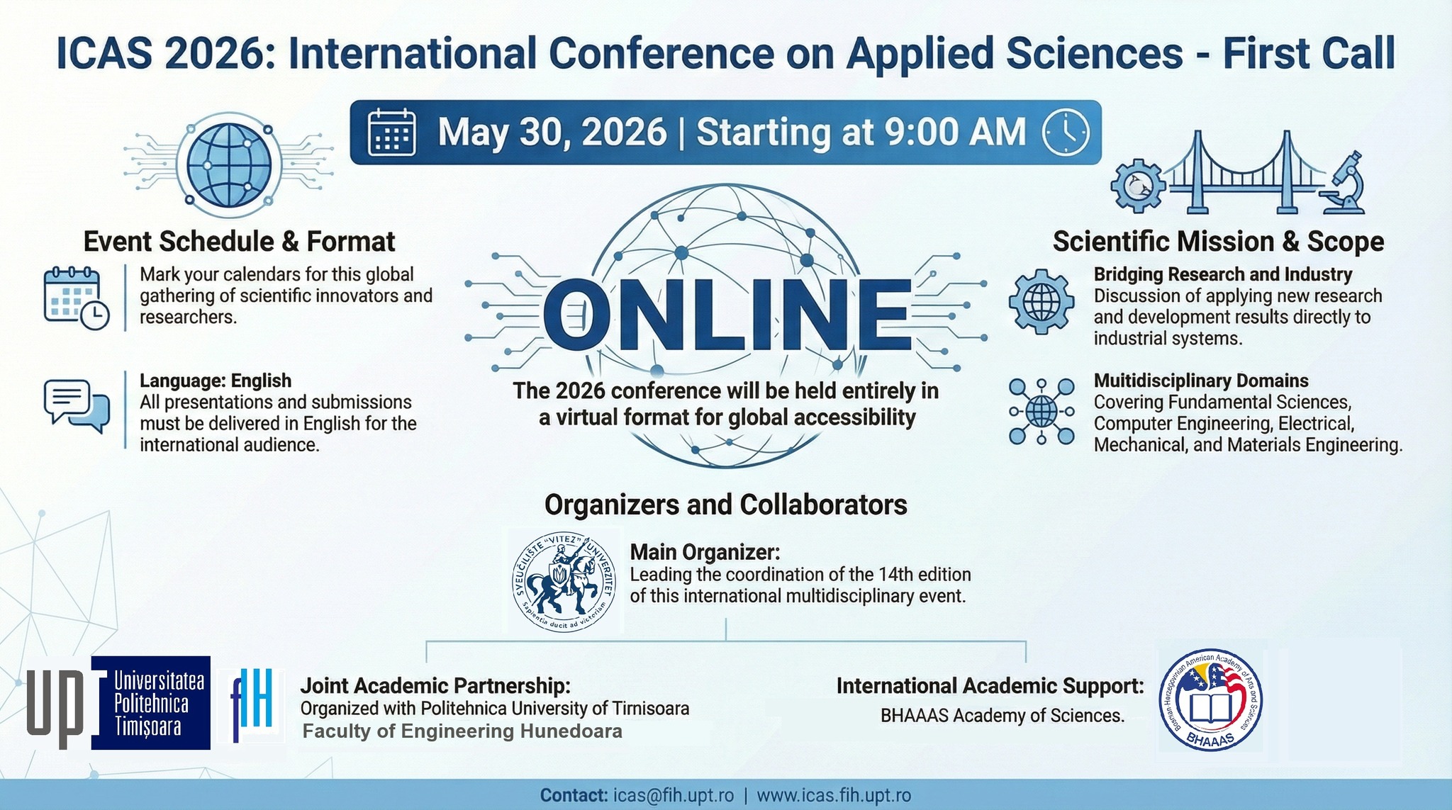 Second Call ICAS 2026